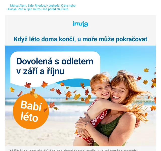 Invia: Dovolená v září–říjnu od 12 783 Kč | Nuslet.cz