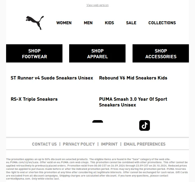 PUMA: sleva až 50 % na Mid-Season Sale – červen 2026 | Nuslet.cz