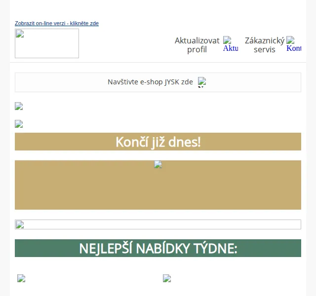 JYSK: Poslední šance na dopravu zdarma – červenec 2026 | Nuslet.cz