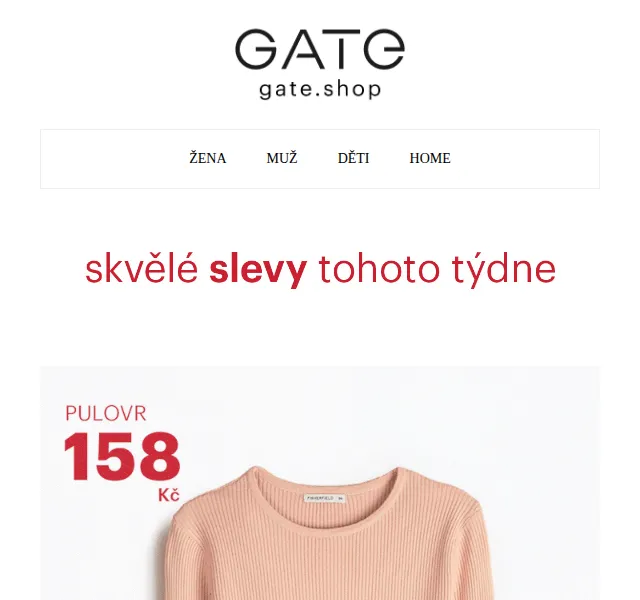 gate.shop: Móda s až 57% slevou – červen 2026 | Nuslet.cz