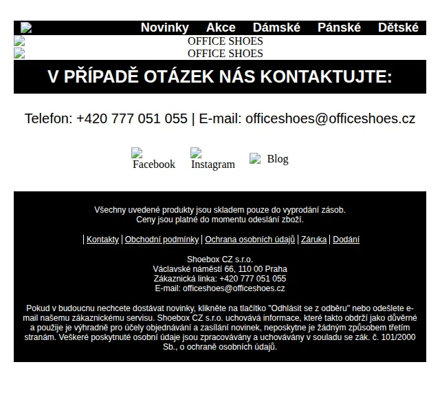 Office Shoes: Vánoční slevy až -50 % – červen 2026 | Nuslet.cz