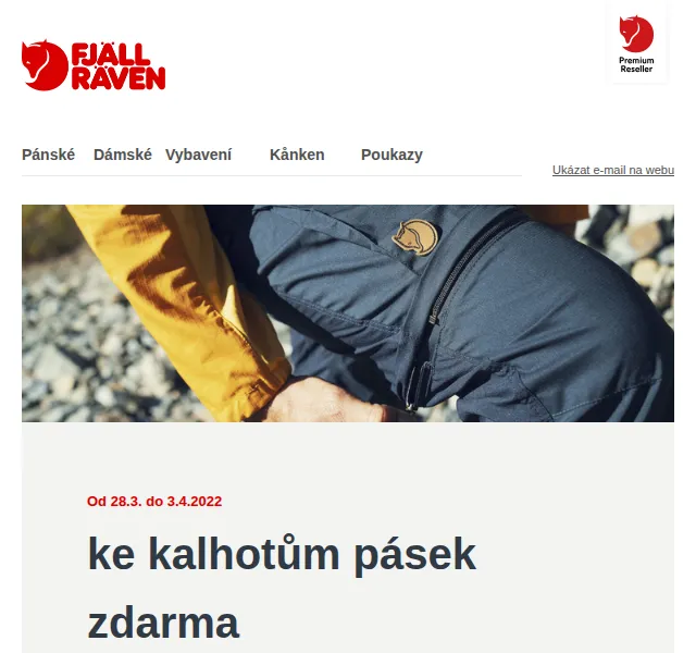 Fjallraven-shop: Ke kalhotám pásek zdarma – březen 2022 | Nuslet.cz