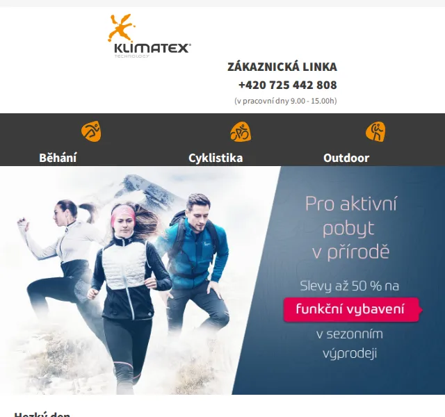 KLIMATEX: Zimní výprodej – slevy až 52 % – červen 2026 | Nuslet.cz