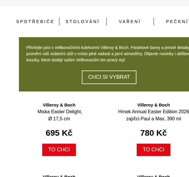 Potten & Pannen: Villeroy & Boch Velikonoce – duben 2026