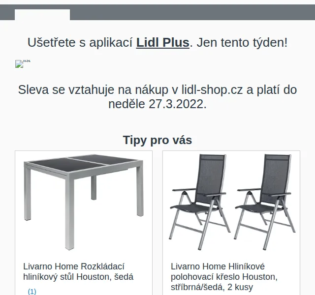 Lidl: Sleva 200 Kč a zahradní nábytek – červen 2026 | Nuslet.cz