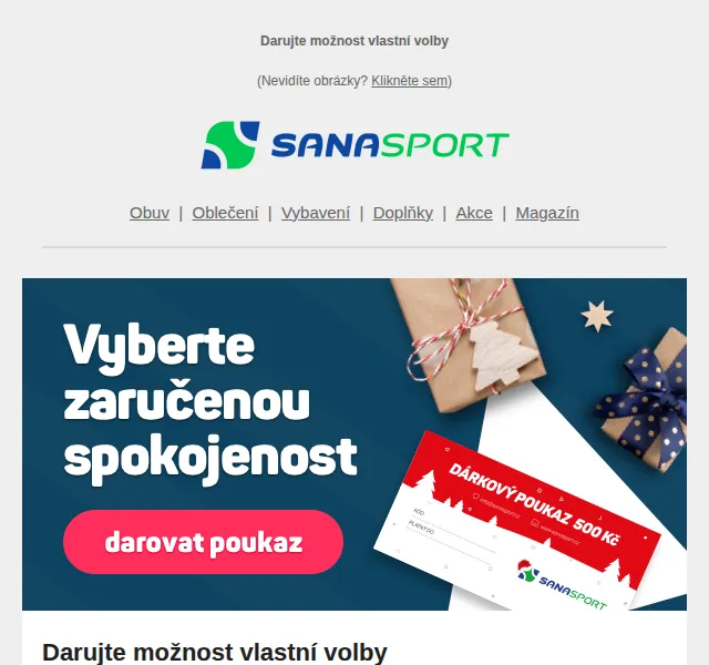 Sanasport: Dárkové poukazy na sportovní radost – červen 2026 | Nuslet.cz
