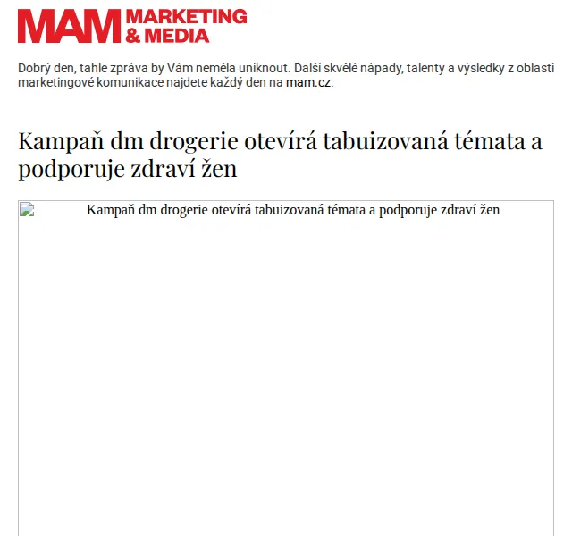 Marketing & Media: Kampaň dm drogerie – červen 2026 | Nuslet.cz