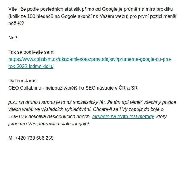Collabim: SEO nástroj s analýzou CTR – červen 2026 | Nuslet.cz