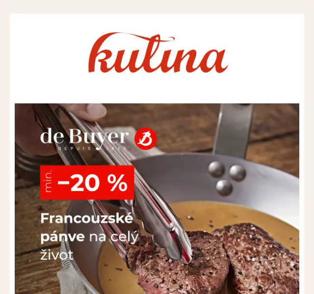 KULINA.cz: Sleva 20 % na pánve de Buyer – červen 2026 | Nuslet.cz
