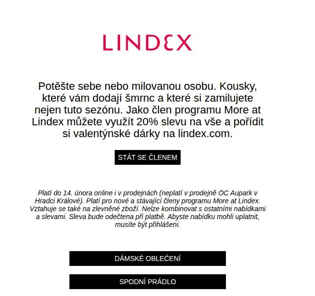 Lindex: 20% sleva na vše – červen 2026 | Nuslet.cz