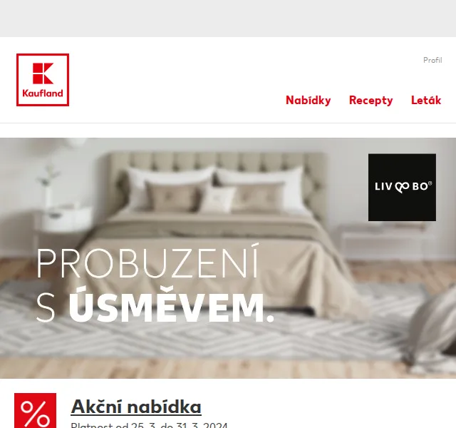 Kaufland: ložní povlečení od 99,90 Kč – březen 2026 | Nuslet.cz