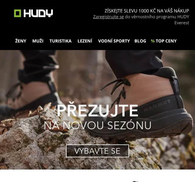 Hudy: nové boty na trek – říjen 2026