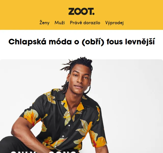 ZOOT: Extra −20 % na ONLY & SONS – červen 2026 | Nuslet.cz