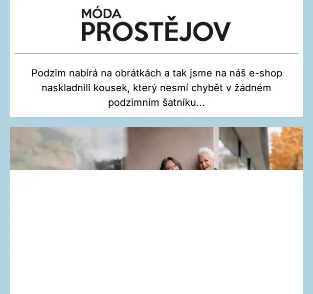 Móda Prostějov: dámský kabát RANGA – červen 2026 | Nuslet.cz