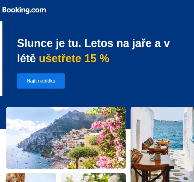 Booking.com: až 15% sleva na ubytování – červen 2026 | Nuslet.cz
