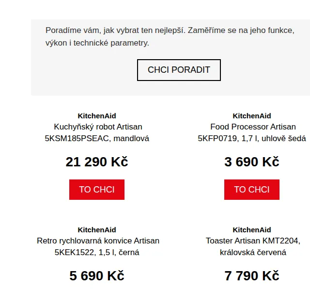 Potten & Pannen: KitchenAid a OXO s dopravou zdarma – červenec 2026 | Nuslet.cz