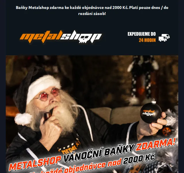 METALSHOP: vánoční baňky zdarma k nákupu nad 2 000 Kč – červen 2026 | Nuslet.cz