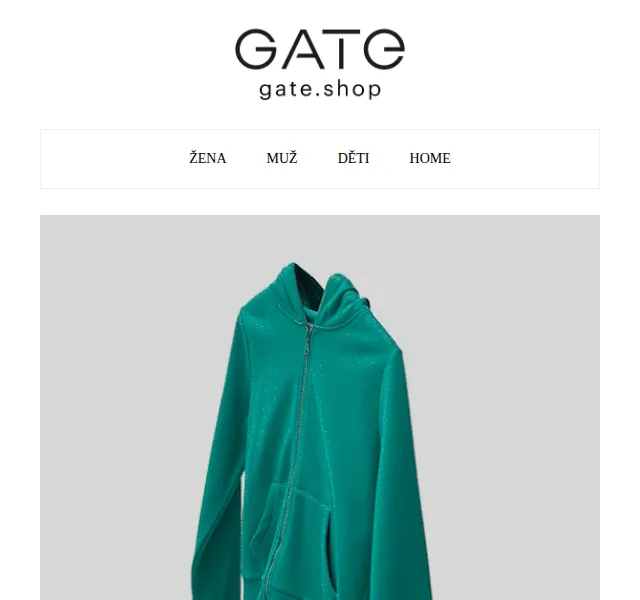 gate.shop: Mikina na zip za 298 Kč – červen 2026 | Nuslet.cz