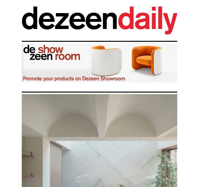 Dezeen Daily: Nové projekty z architektury – červen 2026 | Nuslet.cz