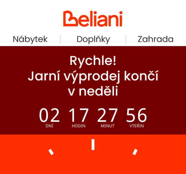 Beliani.cz: sleva až 50 % – duben 2026 | Nuslet.cz
