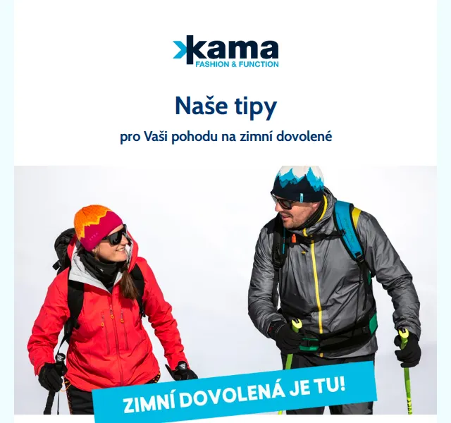 KAMA: Zimní doplňky z Merino vlny a GORE WINDSTOPPER – červen 2026 | Nuslet.cz