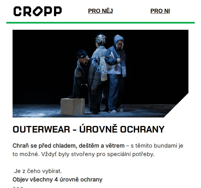 Cropp: outerwear bundy pro něj i pro ni – červen 2026 | Nuslet.cz