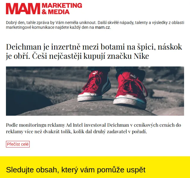 Marketing & Media: Deichman vede v reklamě na boty – červen 2026 | Nuslet.cz
