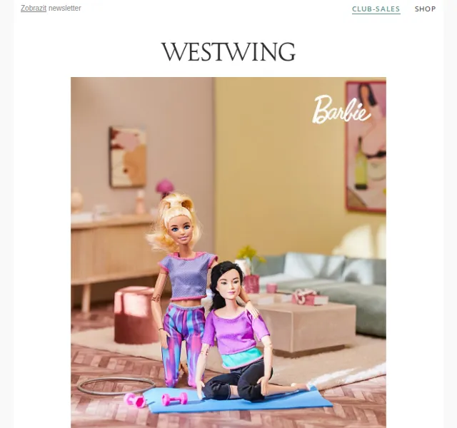 Westwing: Barbie, Hot Wheels & značky – červenec 2026 | Nuslet.cz