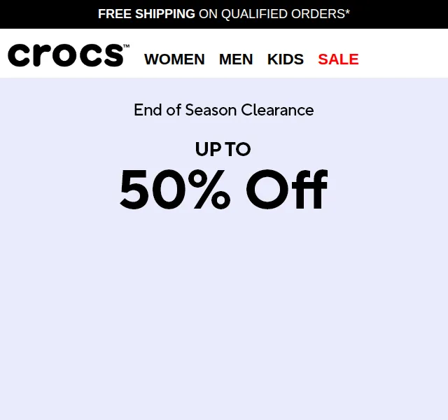 Crocs: end of season clearance až 50% – červen 2026 | Nuslet.cz