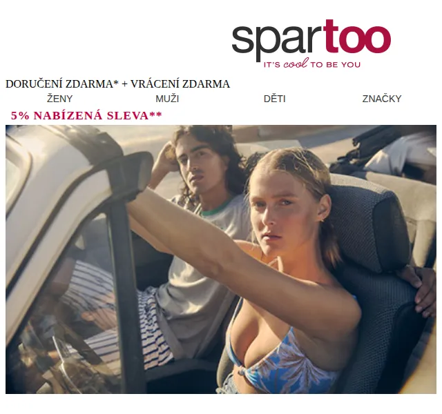 Spartoo: 5% sleva na mokasíny – červenec 2026 | Nuslet.cz