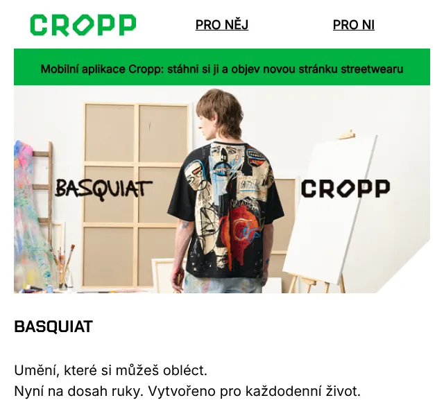 Cropp: BASQUIAT kolekce – Streetwear – Duben 2026