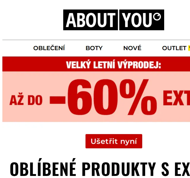 ABOUT YOU: Velký letní výprodej – až -60 % EXTRA – červenec 2025 | Nuslet.cz