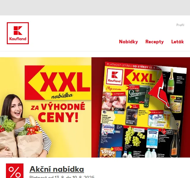 Kaufland: Actimel XXL balení za 94,90 Kč – srpen 2025 | Nuslet.cz