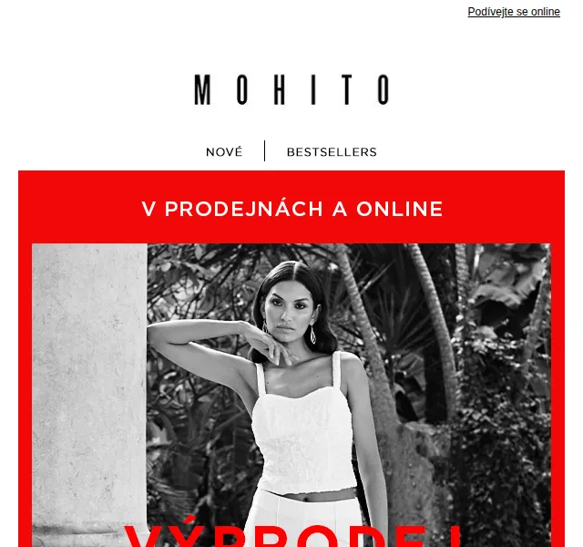 MOHITO: Výprodej začíná v prodejnách i online – červen 2026 | Nuslet.cz