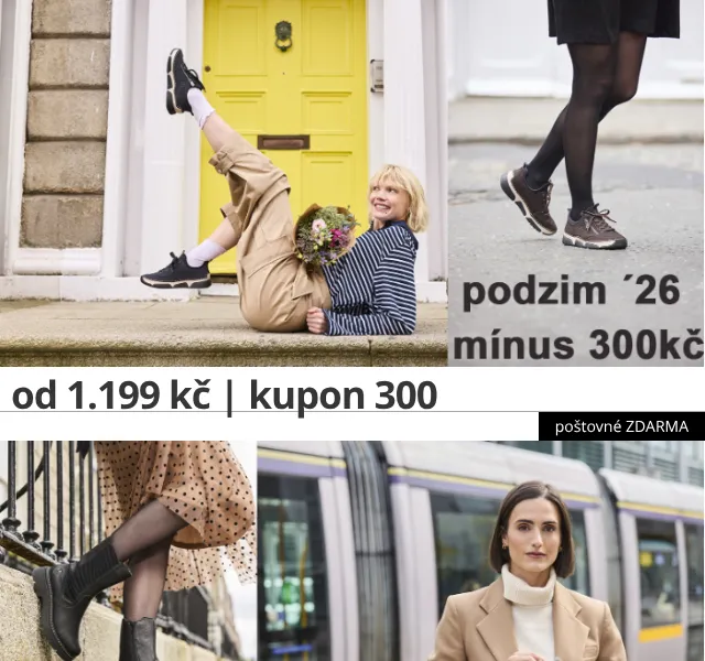 Eliteshoes: -300 Kč na boty Tamaris, Caprice, Rieker – srpen 2026