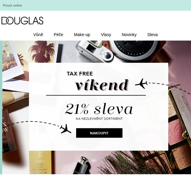 Douglas CZ: 21% sleva na vše – červen 2022 | Nuslet.cz