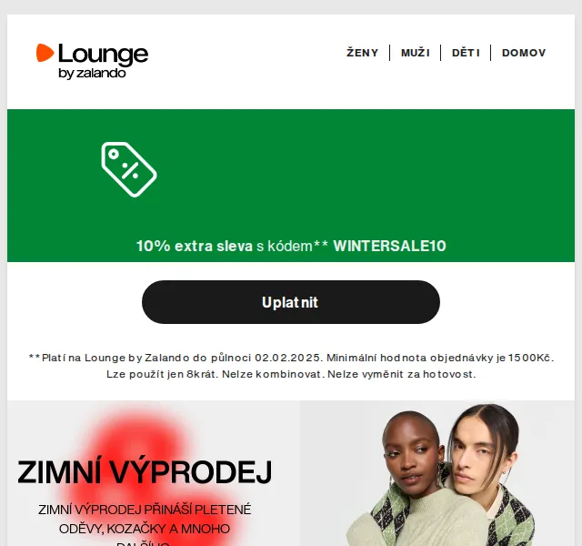 Lounge by Zalando: ONLY, Mustang & Yankee Candle – sleva až 80 % – únor 2026 | Nuslet.cz