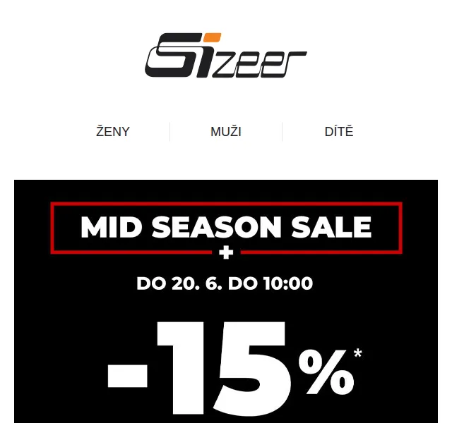 Sizeer: -15 % na nákupy – červen 2026 | Nuslet.cz