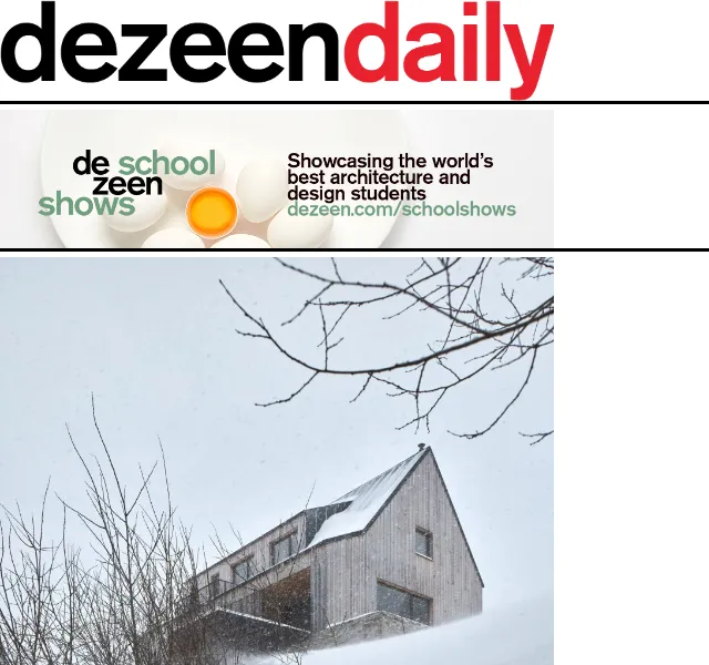 Dezeen Daily: Nová architektura a design – červen 2026 | Nuslet.cz
