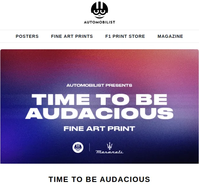 Automobilist: Maserati Fine Art Print – červen 2026 | Nuslet.cz