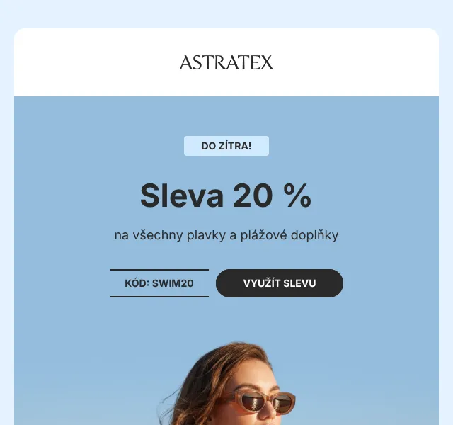 Astratex.cz: 20 % sleva na plavky – červen 2026