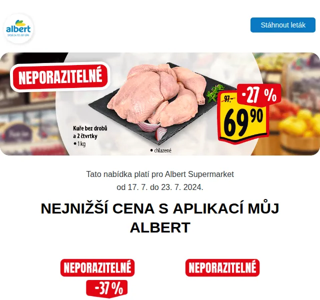 Albert: Kuře, Madeland, Jacobs Velvet – akce od 17.7. | Nuslet.cz