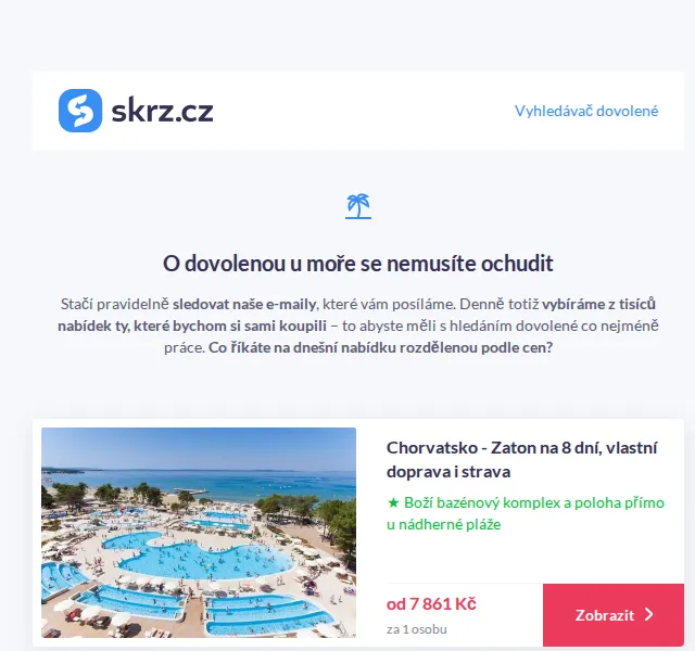 Vánoce na Skrz: Dovolená u moře od 5 690 Kč – červen 2026 | Nuslet.cz