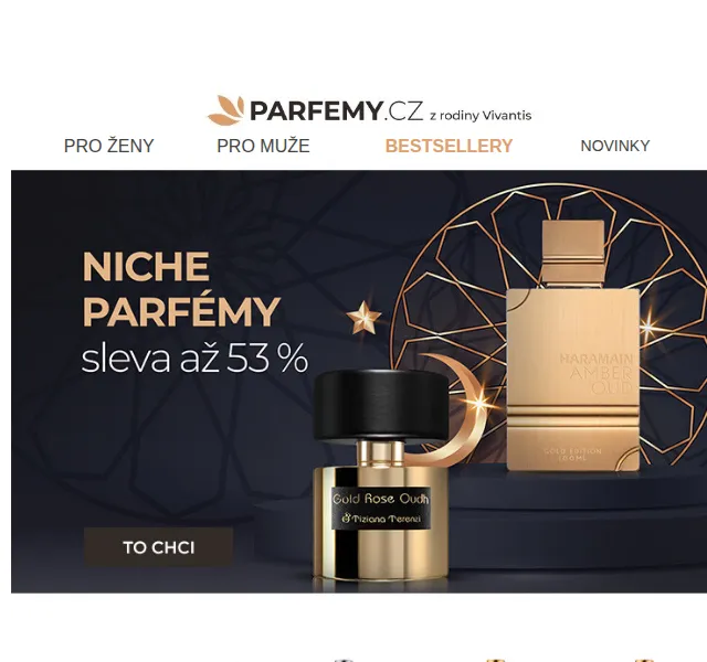 Parfemy.cz: Niche parfémy se slevou až 53 % – červenec 2026 | Nuslet.cz