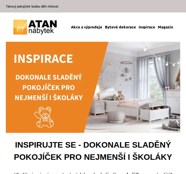 ATAN nábytek inspirace pro dětský pokoj – červenec 2026 | Nuslet.cz