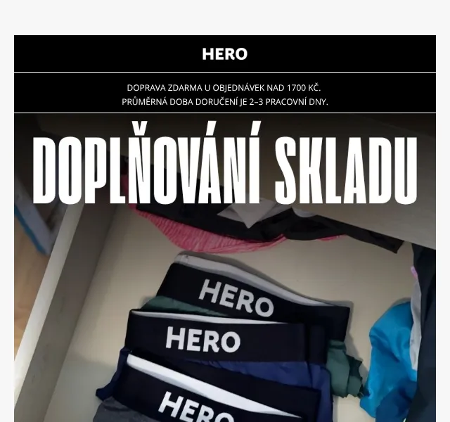 HERO: Boxerky v restocku – červenec 2026 | Nuslet.cz