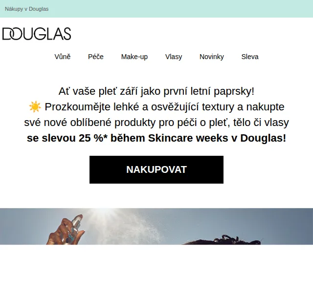 Douglas CZ: Skincare weeks -25% – červenec 2026 | Nuslet.cz