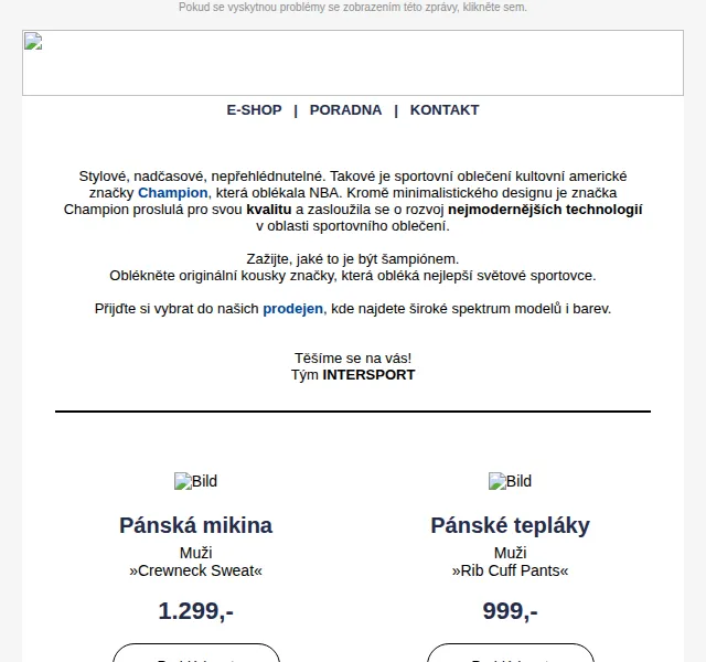 INTERSPORT: Stylové kousky Champion – červen 2026 | Nuslet.cz