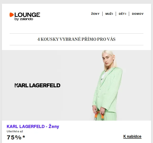 Lounge by Zalando: Karl Lagerfeld a Nike – slevy až 75 % – červen 2026 | Nuslet.cz