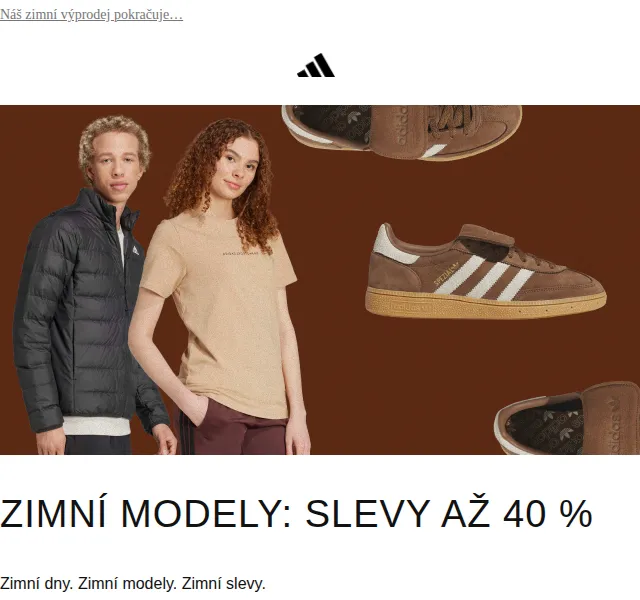 Adidas: zimní modely se slevou až 40 % – duben 2026